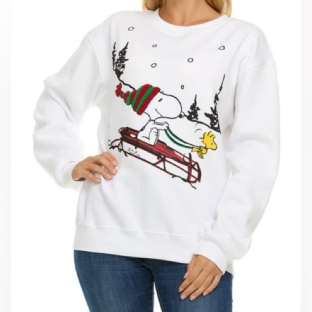 🎄 Snoopy & Woodstock Sweatshirt, size S, NWT